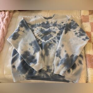 UO Tie Dye Heart Crewneck